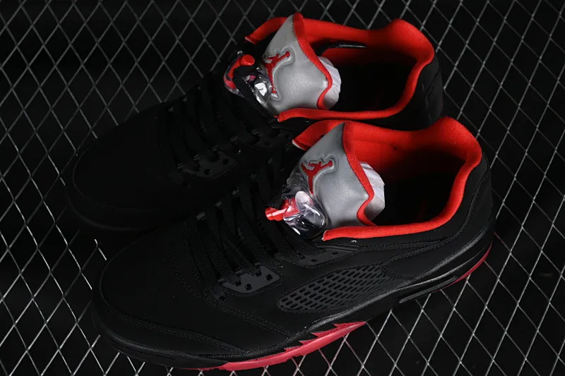 All categories Air Jordan Jordan series basketball shoes Air Jordan 5 Z version Air Jordan 5 Low "Alternate 90" AJ5 Joe 5 black and red low-top basketball shoes 819171-001